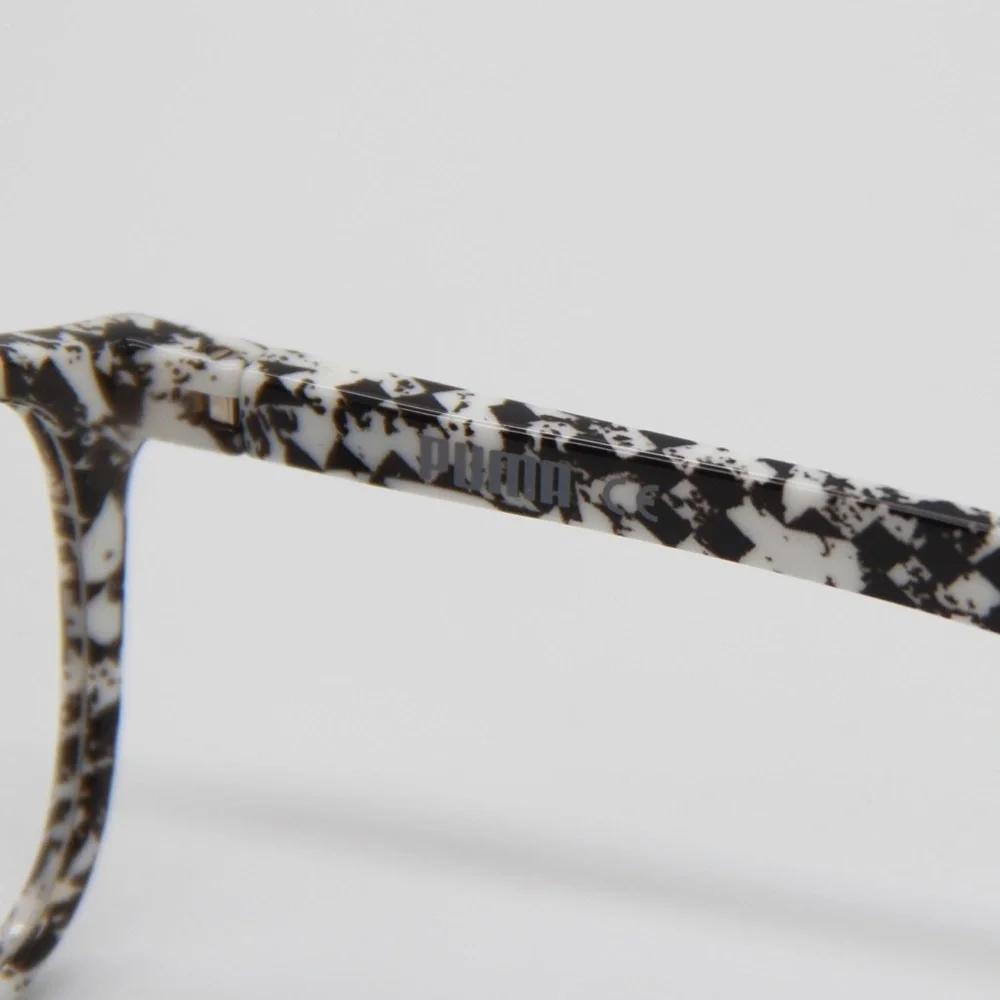 NEW PUMA PU0118O 001 BLACK WHITE EYEGLASSES PUMA PU01180